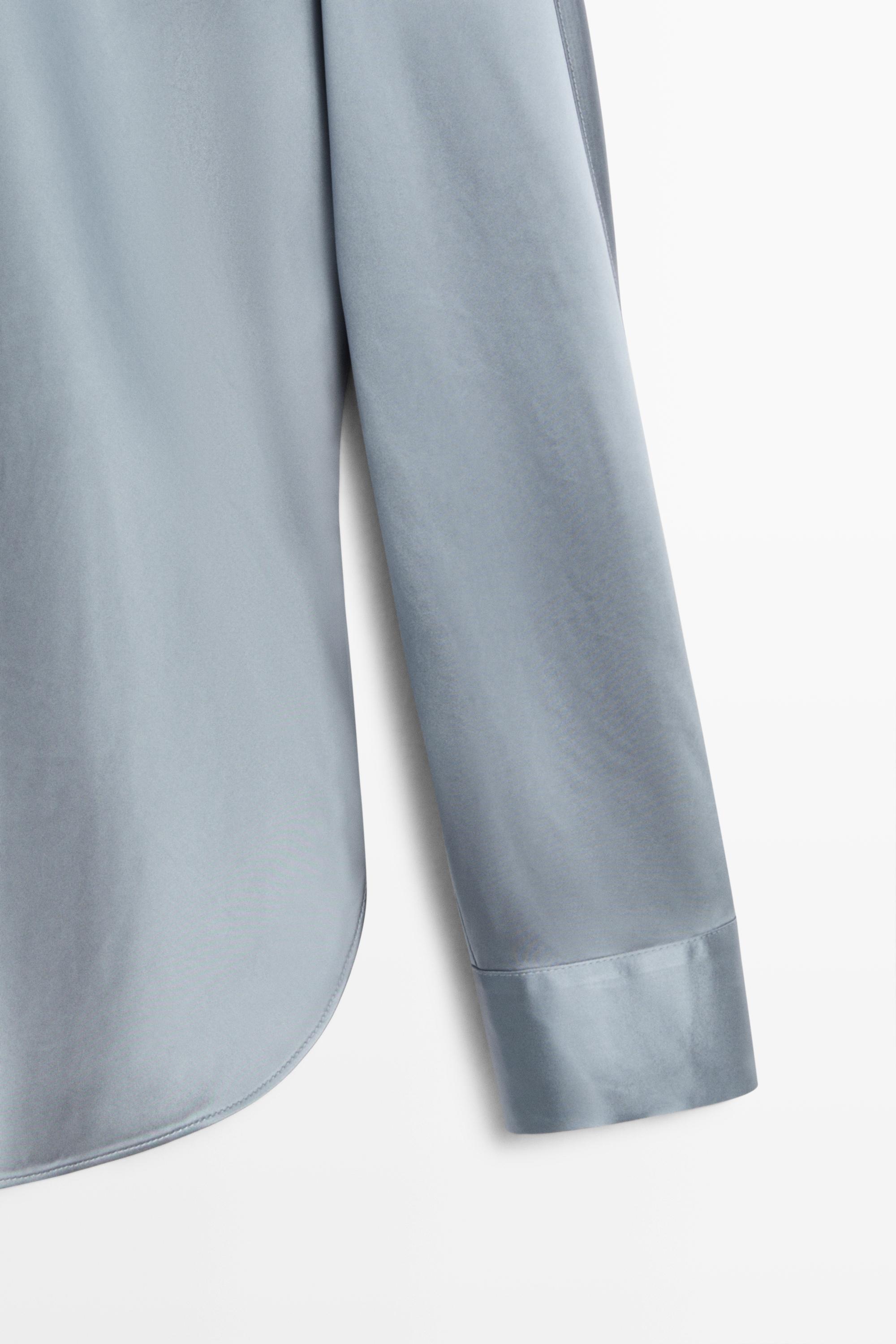 Flowing satin shirt
